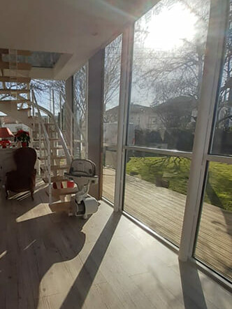 fauteuil monte escalier pour tout type d'escaliers installé par 3MC à Agen