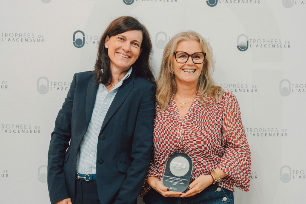Equipe SIETRAM&CO pour la remise du trophée lors de la cérémonie de l'ascenseur 2026
